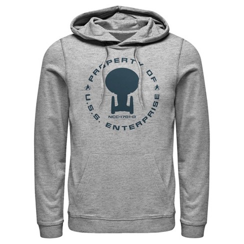 Men s Star Trek The Next Generation Property Of The Uss Enterprise Pull Over Hoodie Target