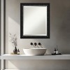Amanti Art Downton Black Beveled Wood Framed Bathroom Vanity Wall Mirror - 4 of 4