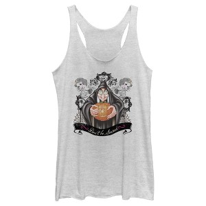 Women's Snow White and the Seven Dwarves Evil Queen Pumpkin Racerback Tank Top - 1 of 4