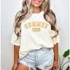 Simply Sage Market Women's Summer Mode Distressed Short Sleeve Garment Dyed Tee - 2 of 2