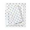 Elegant Microfiber Metallic Ikat-style Dot Print Sheet Set, All Season Bedding Set, Cozy Home Textile for Lux Bedroom Decor, Valentine's Day Gifts - 2 of 4