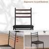 Bar Stools Set of 4, Faux Leather Bar Chair with Back, Thick Cushion, Upholstered Counter Height Bar Stools - 3 of 4