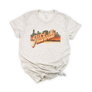Simply Sage Market Women's Nashville Stripes Short Sleeve Graphic Tee - 1 of 2