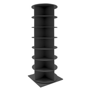YIYIBYUS Rotating 7-Tier Spinning Shoe Rack, Free Standing Shoe Organizer, Black - 1 of 4
