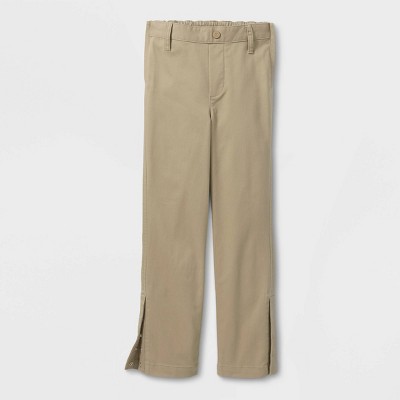 Boys' Adaptive Chino Pants - Cat & Jack™ Khaki 4