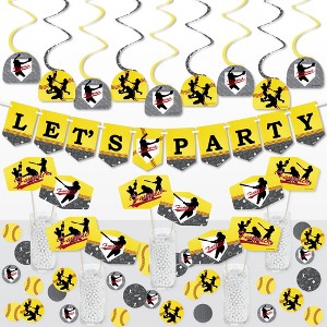 Big Dot of Happiness Grand Slam - Fastpitch Softball - Birthday Party or Baby Shower Supplies Decoration Kit - Decor Galore Party Pack - 51 Pieces - 1 of 4