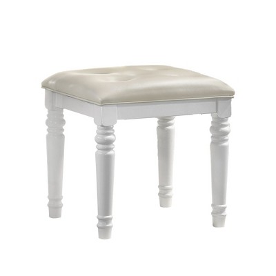 New Classic Furniture, Valentino Vanity Table Stool-White