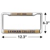 Lehman College Full Size Standard License Plate Metal Frame - 4 of 4