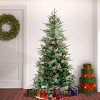National Tree Company First Traditions Unlit Virginia Pine Artificial Christmas Tree with Berries & Pinecones - 2 of 3