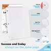 Loose Leaf Paper College Ruled, 8" x 10.5" Filler Paper White, 3 Hole Punched Binder Paper for 3 Ring Binders, 150 Sheets Per Pack - Enday - image 3 of 4