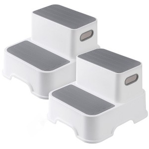 Whizmax Toddler 2 Step Stool, Non-Slip Double up Child Toddler Stepping Stool for Potty Training, Kitchen, Bedroom, Toilet Step Stool for Kids - 1 of 4