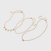 Girls' Multi Hearts Initial Necklace Set - art class™ - 2 of 3