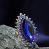 SOHI Women's Silver Marquise Statement Ring - 2 of 3