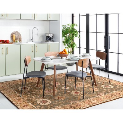Tan and Ivory Hand-Tufted Wool Area Rug 8' x 10'