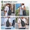 Unique Bargains Lightweight Waterpoof Anti Theft Casual Crossbody Backpack for Women Men - 2 of 4
