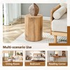 KTMBDW Small Wooden Side Table, Round Wood Coffee Tables End Table, Cylindrical Coffee Table for Bedroom, Living Room, Dining Room - 4 of 4