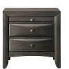 NicBex Nightstand with Drawers,Modern Side Table with Pulls and Wood Frame,Bedside Table for Bedroom,Living Room - 3 of 4