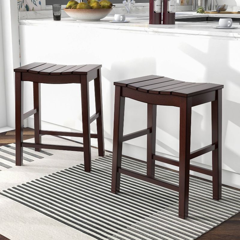 24/7 Shop At Home Set of 2 Shipway Counter Height Barstools  , 3 of 9