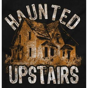 Haunted House Upstairs Halloween Graphic T Shirt Men or Women Brisco Brands - 1 of 4