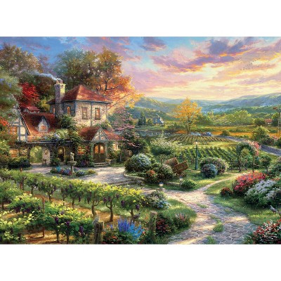 Silver Select Thomas Kinkade Wine Country Living 1000pc Puzzle_2