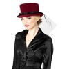 Forum Novelties Adult Burgundy Lace Top Hat - 3 of 4