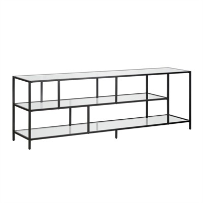 70 Inch Blackened Bronze Metal Glass Tv Stand - Henn&hart : Target