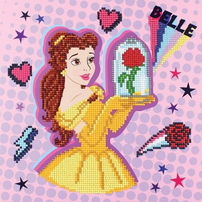 DIAMOND DOTZ, DOTZ Box Disney Beauty and the Beast Belle POW-ER Diamond Art Painting Kit 11" X 11"