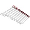 Powerbuilt 11 Piece Pro Tech SAE Reversible Ratcheting Combination Wrench Set - 2 of 3