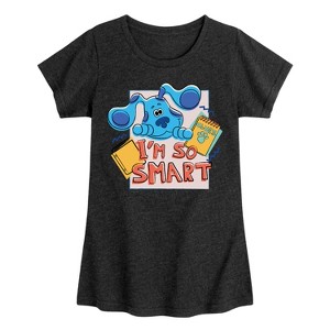 Girls' - Blue's Clues & You! - I'm So Smart Fitted Short Sleeve Graphic T-Shirt - 1 of 4