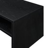 Breighton Home Northfield Admiral Deluxe Coffee Table with Shelves Black: Melamine Top, Particle Board Frame, 4 Leg Base - 4 of 4