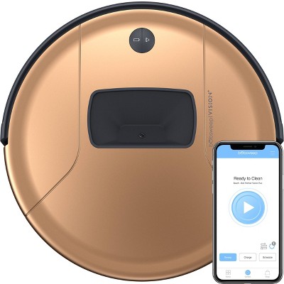 bObsweep PetHair Vision Plus Wi-Fi Robot Vacuum Cleaner and Mop - Beech: HEPA Filter, Smart Mapping, Pet Hair Removal