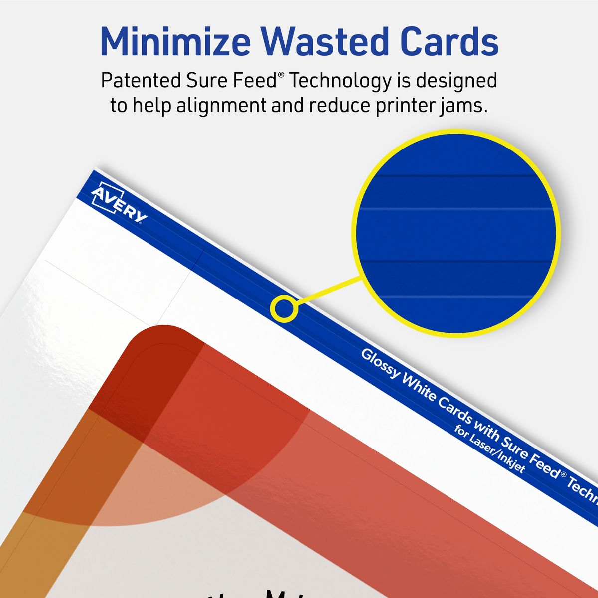 Avery Glossy White Postcards, 6" x 9" Rectangle Rounded Corners - thumbnail 4