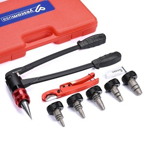 Yescom PEX Expansion Tool Kit 3/8" 1/2" 5/8" 3/4" 1" PEX-a Tube Expander with Auto Rotation Heads - 1 of 4