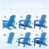 FONTOI Patio Accent Chair, Folding Adirondack Chair with Handles, Backyard Chair for Travel Camp Garden Beach - 3 of 4
