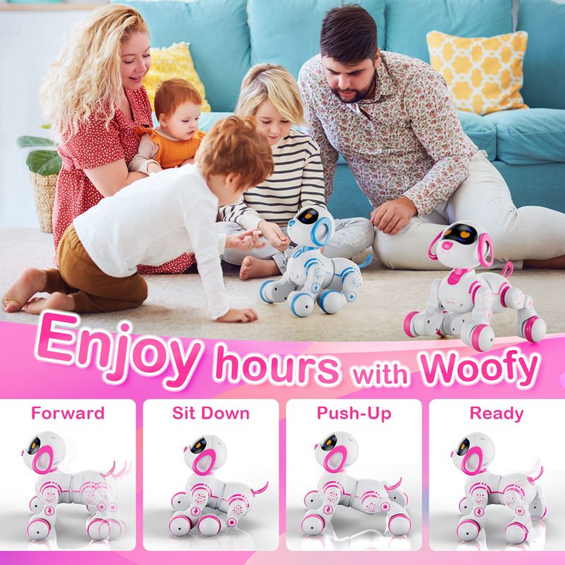 Contixo R3 Interactive Smart Robot Pet Dog Toy with Remote Control Pink, 4 of 10