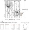 LunaLulinlk Gray Watercolor Floral Shower Curtain - 4 of 4