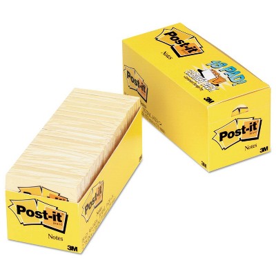 Post-it Notes 18 Pad Cabinet Pack - Yellow (90 Sheets Per Pad)