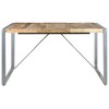 vidaXL Dining Table Rough Mango Wood Powder-Coated Steel 55.1 in Square - 2 of 2