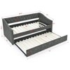 Lycvki Upholstered Sofa with Trundle Twin Size Bed Mattress not included - 4 of 4