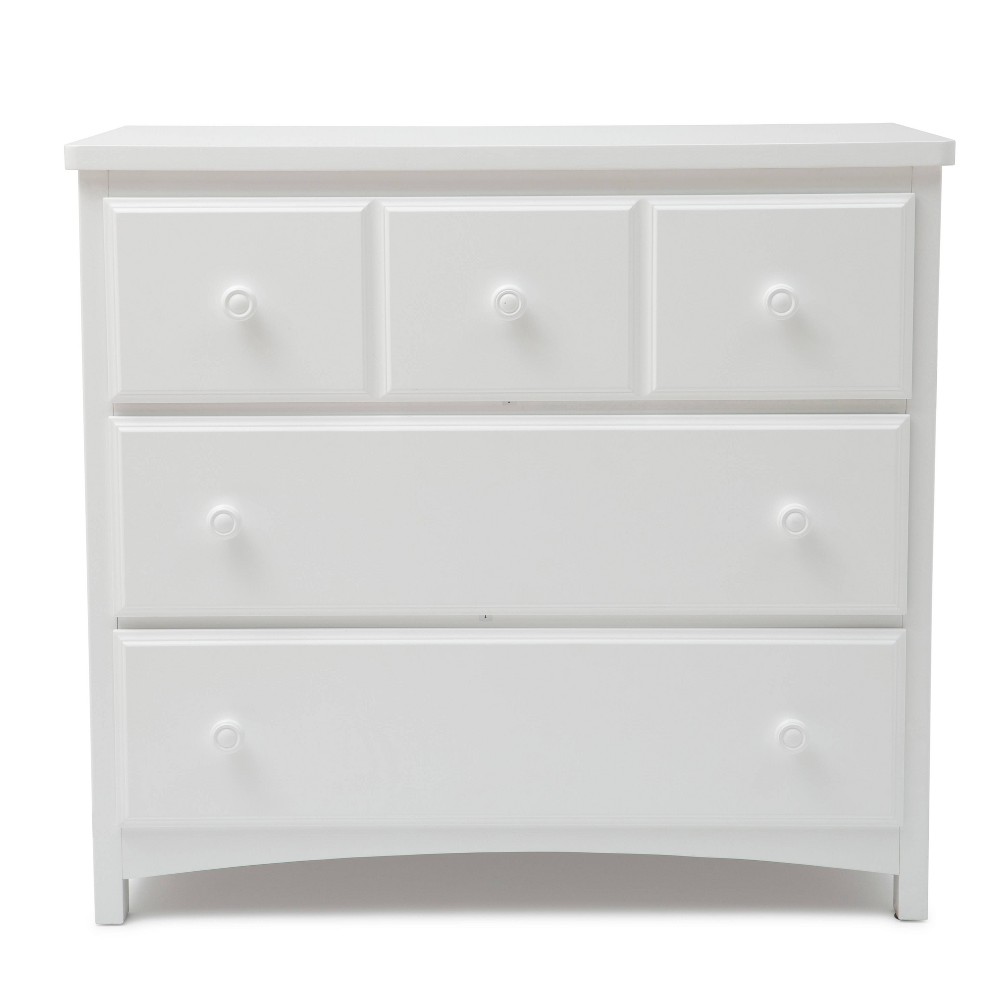 Photos - Dresser / Chests of Drawers Delta Children 3 Drawer Dresser with Interlocking Drawers W741430 - White