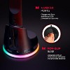 Monster Dual Gaming Headset Stand with 4 USB 3.0 Ports, RGB Changing LED Effects, for Wired/Wireless Headphones - 2 of 4