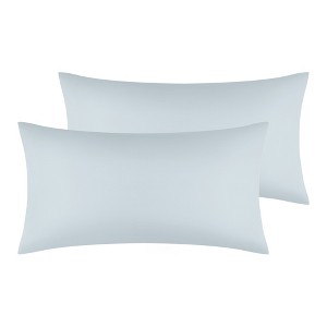 Unique Bargains Solid Color Envelope Closure for Easy Care Wrinkle Pillowcase 2 Pcs - 1 of 4
