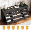 Wooden Dressers for Bedroom with 12 Drawers, 63" Wood Dresser for Living Room, Hallway, 16" Wide TV Stand Dresser for 65" TV - 3 of 4