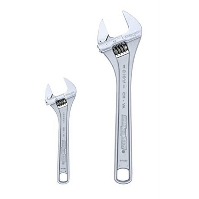 Channellock (#WS-2) Chrome Adjustable Wrench Set, 6" & 10" (Set of 2)
