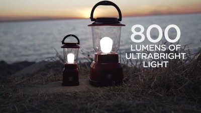 Enbrighten LED Camping Lantern, Battery Powered, Carabiner Handle, Hiking  Gear, Emergency Light, Tent Light, Lantern Flashlight for Hurricane