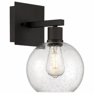 Access Lighting Port Nine 1 - Light Wall Light in  Matte Black - 1 of 4