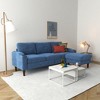 Convertible 3-Seater L-Shaped Fabric Sofa with Footstools, USB Port and Storage, Space-Saving Design for Living Room - 2 of 4