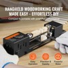 VEVOR Compact Lathe Machine, Dimensions 2.76 x 6.3 inches, 24VDC 96W, Features 7 Adjustable Speeds Ranging from 4220 to 8450 RPM, Black - 3 of 4