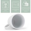 Elanze Designs Raw Clay Bottom Cool Assorted 13 ounce Ceramic Coffee Mugs Set of 4 - 3 of 4