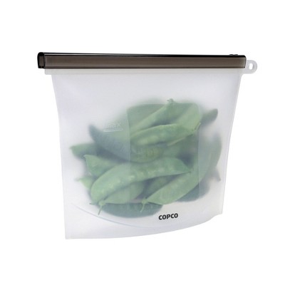 Copco Silicone Food Grade Reusable Storage Bag, Reduce Single-Use Plastic, Air-Tight, Leakproof, Dishwasher-Safe, Eco-Friendly